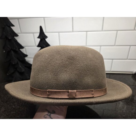 VTG Pendleton 100% Virgin Wool Fedora Hat Sz XL Brown USA AB214-70027 Structured - Picture 8 of 14